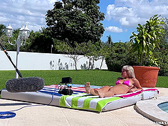 Codey Steele is a hot pornstar with a shaved pussy and she is in action.