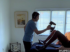 Kay Lovely and her lover’s hot sex scene.