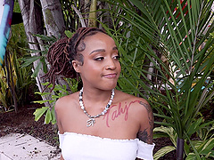 Beautiful woman with natural breasts Jay Bangher’s anal scene