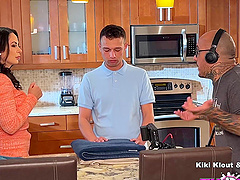 Kiki Klout and her lover have hot missionary sex.