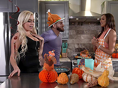 Armani Black and her lover try out different sex positions.