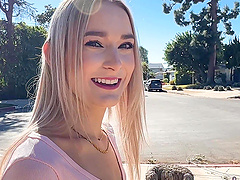 Hot blonde gets pumzzy face with cum in this porn video