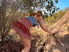 Real couple enjoys cowgirl sex position on natural tits