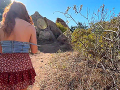 Real couple enjoys cowgirl sex position on natural tits