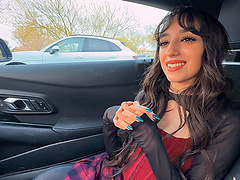 Ronnie Violet is a hot girl with long hair and she gives a good blowjob.