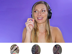 Long-haired Layna Landry has a big cock worship session.