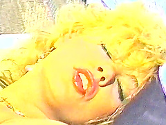 Finger and toy action in lingerie and panties