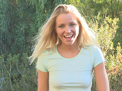 Staci is a blonde beauty with natural tits and she is masturbating.