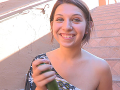 Ariana is a stunning beauty with long hair and she enjoys masturbating in high heels.