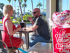 Sydney Paige and her man have good sex in missionary position.