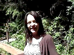 Beautiful brunette gives great blow job and tit job to her lover.