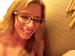 Beautiful milf Cory Chase gives great blow job and pov sex