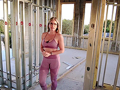 Beautiful woman with glasses Cory Chase in hot scene.