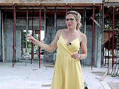 Beautiful woman with glasses Cory Chase in hot scene.