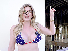 Big tits and glasses combo in hot milf action