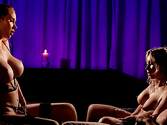 Charlie Dean and Lenina Crowne in a hot threesome scene