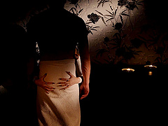 Beautiful brunette Lenina Crowne gives a great blowjob and then gets fucked.