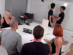 Bi-sexual Briss Myers and Ann Bazuka in hot scene.