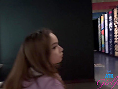 Beautiful brunette Selina Imai in hot pov scene in the park