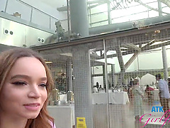 Beautiful brunette Selina Imai in hot pov scene in the park