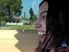 Natural tits bouncing while being fucked in missionary position