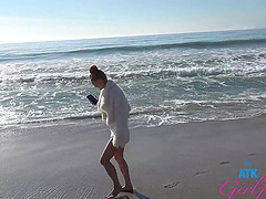 Redheaded beauty gets her pussy licked by a tattooed stud in pov video