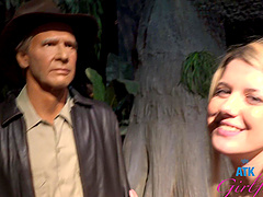 Beautiful long-haired blonde Dez Hansen in hot pov action