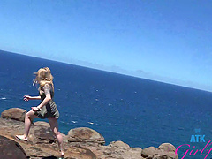 Hot blonde gives great blow job and then gets fucked in doggy style