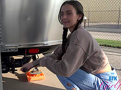 Serena Hill is a hot girl with natural tits and she gives great blow job.