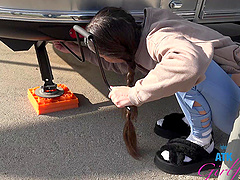 Serena Hill is a hot girl with natural tits and she gives great blow job.