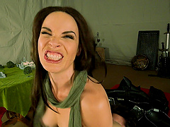 Dana Dearmond and Tommy Pistol in a steamy couple parody scene