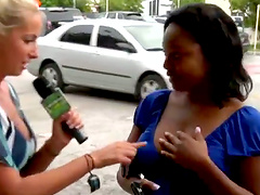 Banging a Blonde Amateur Girl in a Car Horny for Sex and Cash