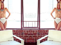 Naughty hot ass sweetheart Ally Game in a nasty pussy display in seduction