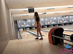 Public romance with a beautiful violet-haired woman in pov.