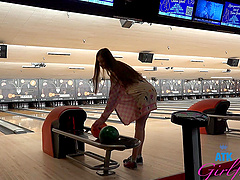 Public romance with a beautiful violet-haired woman in pov.