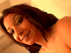 Beautiful long-haired brunette Amy Brooke in hot action.