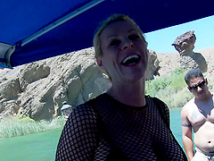 Pornstar Tori Lux in hot action in Oasis set.