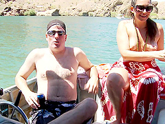 Pornstar Tori Lux in hot action in Oasis set.