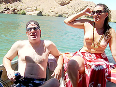 Pornstar Tori Lux in hot action in Oasis set.