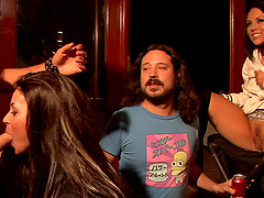 Beautiful women with perfect bodies in hot scenes.