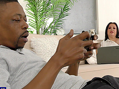 Mr. Longwood and Megan Milly in hot interracial action