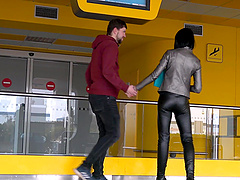 Bimbo Barbi has great oral skills and that is why she gets a facial.