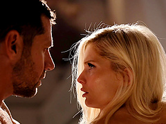 Beautiful blonde Candee Licious and Jay Snake in hot oral sex scene.