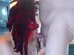 A couple on vacation in a hot resort, but they’re too busy with other affairs