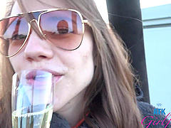 A super beautiful and delicious girl is caught on camera.