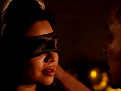 Nicole Aria and Cassie Del Isla share a cock in stunning lingerie