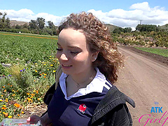 A pervert guy made a daring move to get intimate with Selina Imai in public.