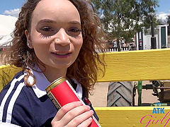 A pervert guy made a daring move to get intimate with Selina Imai in public.