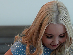 Beautiful blonde Aaliyah Love in passionate sex with her young man, Anthony Pierce