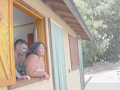 The couple has an incredible experience with Cassy Hill's curves.